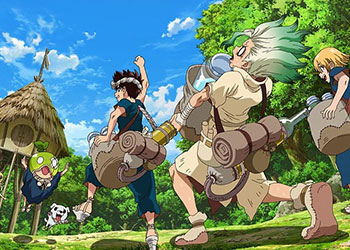 Review anime Dr Stone, hành trình giải cứu nhân loại thời kỳ đồ đá